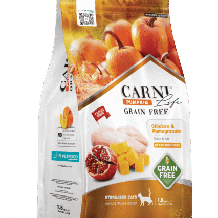 Carni Life Pumpkin Tahılsız Tavuk & Nar Kısır Kedi Kuru Maması
