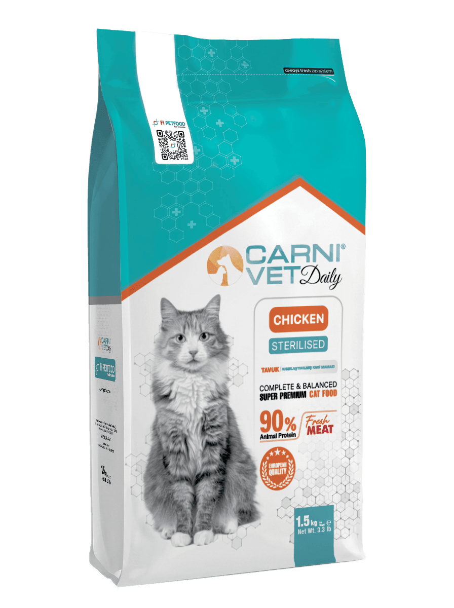 Carni Vet Daily Tavuklu Kısır Kedi Kuru Maması
