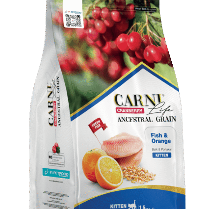 Carni Life Cranberry Ancestral Grain Balık&Portakal Yavru Kedi Kuru Maması