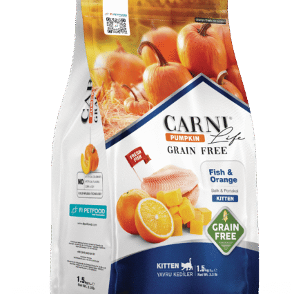 Carni Life Pumpkin Tahılsız Balık&Portakal Yavru Kedi Kuru Maması