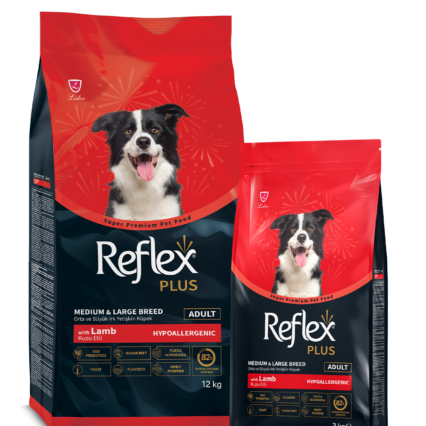 Reflex Plus Kuzu Etli Orta ve Büyük Irk Yetişkin Köpek Kuru Maması