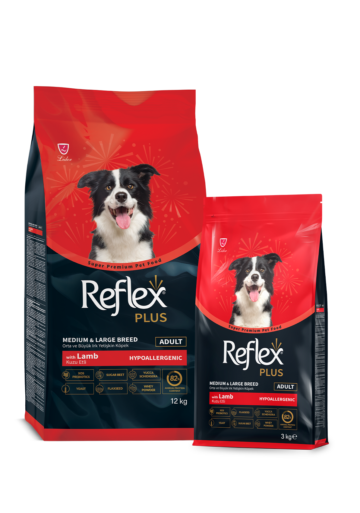 Reflex Plus Kuzu Etli Orta ve Büyük Irk Yetişkin Köpek Kuru Maması