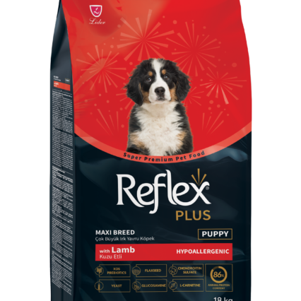 Reflex Plus Kuzu Etli Çok Büyük Irk Yavru Köpek Kuru Maması