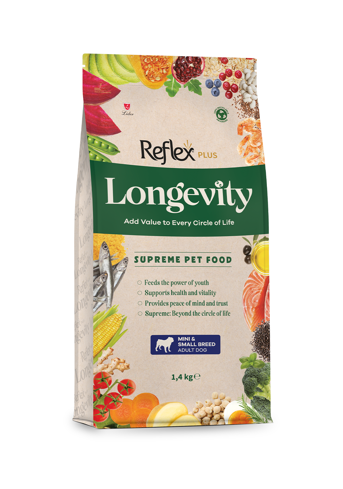 Reflex Plus Longevity Mini ve Küçük Irk Yetişkin Köpek Kuru Maması