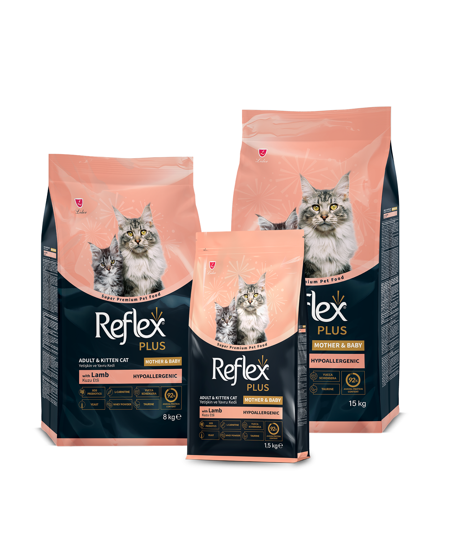 Reflex Plus Mother & Baby Kuzu Etli Kedi Kuru Maması