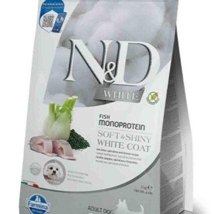 N&D White Levrek Rezene ve Spirulina Küçük Irk Yetişkin Köpek Maması 2kg