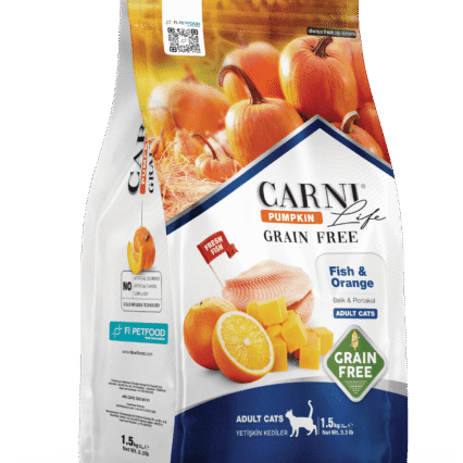 Carni Life Pumpkin Tahılsız Balık&Portakal Yetişkin Kedi Kuru Maması