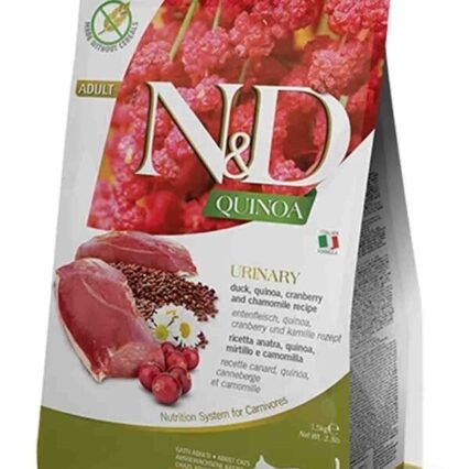 N&D Quinoa Urinary İdrar Yolu Destekleyici Ördekli Kedi Maması 1,5 Kg