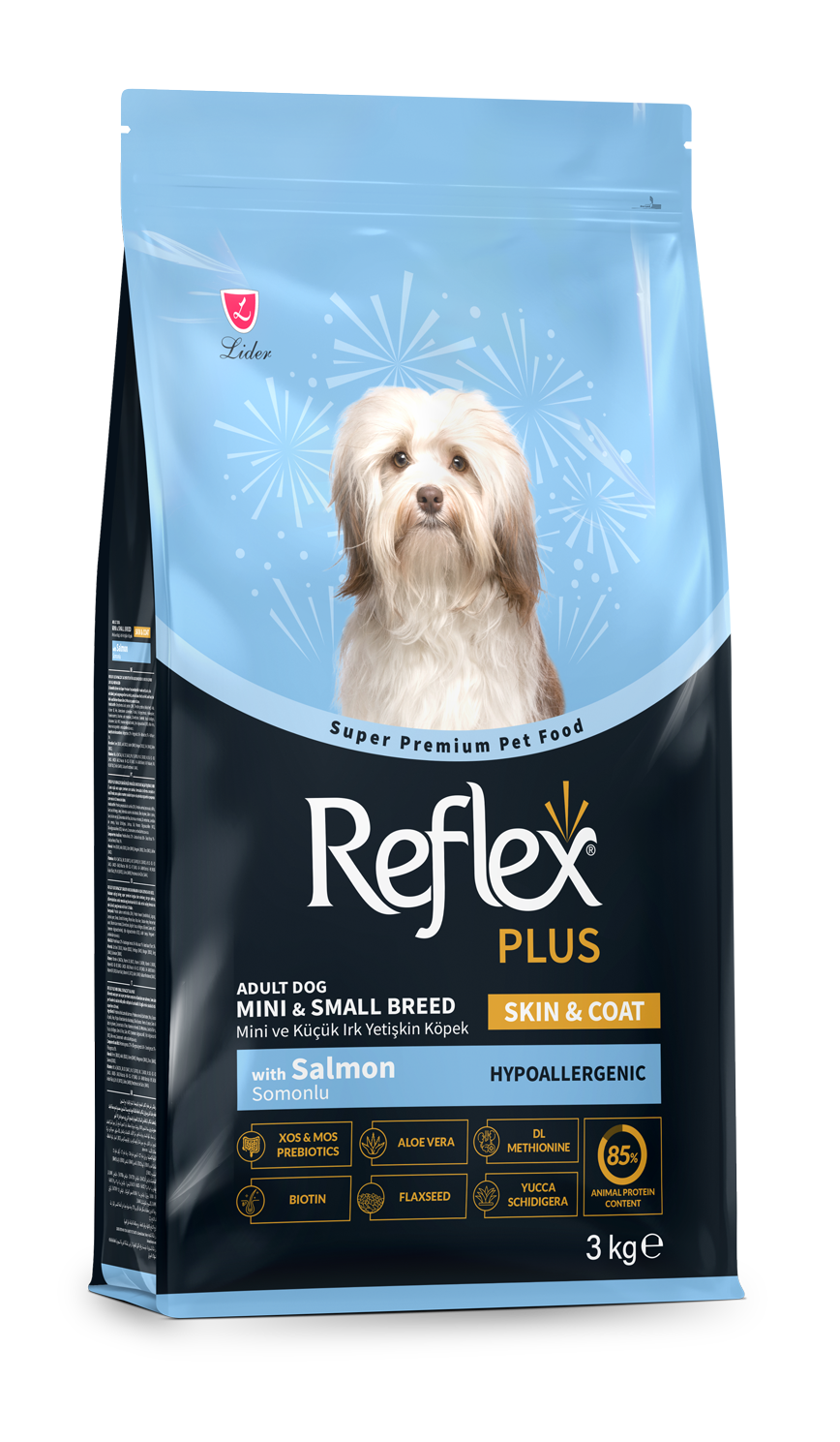 Reflex Plus Skin & Coat Somonlu Mini ve Küçük Irk Yetişkin Köpek Kuru Maması