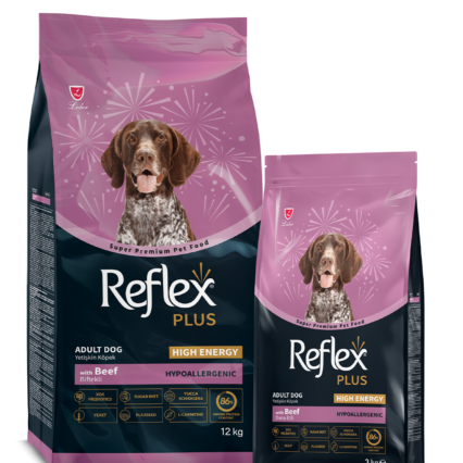 Reflex Plus High Energy Dana Etli Yetişkin Köpek Kuru Maması