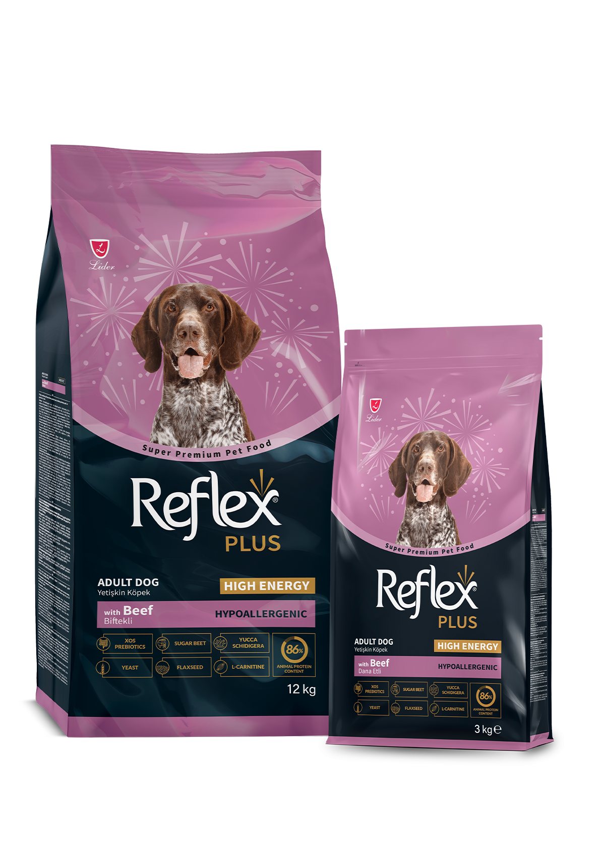 Reflex Plus High Energy Dana Etli Yetişkin Köpek Kuru Maması