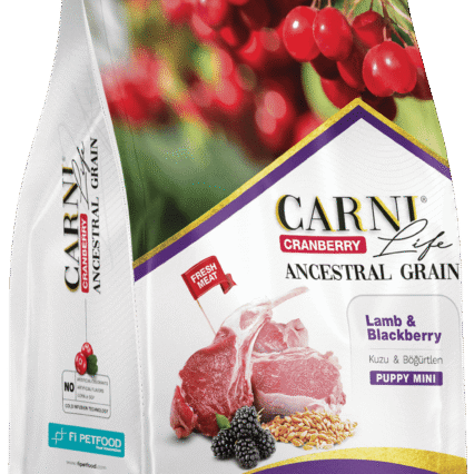 Carni Life Cranberry Ancestral Grain Kuzu&Böğürtlen Puppy Mini Köpek Kuru Maması