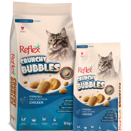 Reflex Crunchy Bubble Kısırlaştırılmış Tavuklu Kedi Kuru Maması