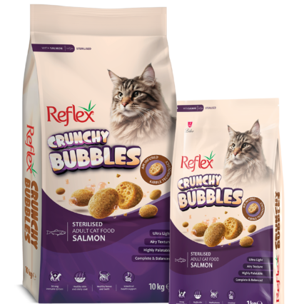 Reflex Crunchy Bubble Kısırlaştırılmış Somonlu Kedi Kuru Maması