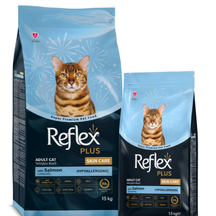 Reflex Plus Skin Care Somonlu Yetişkin Kedi Kuru Maması