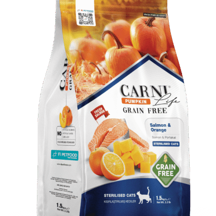Carni Life Pumpkin Tahılsız Somon & Portakal Kısır Kedi Kuru Maması