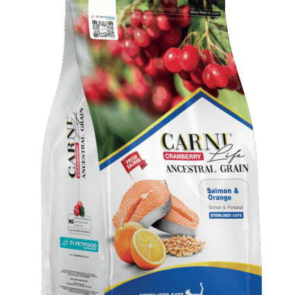 Carni Life Cranberry Ancestral Grain Somon&Portakal Kısır Kedi Kuru Maması