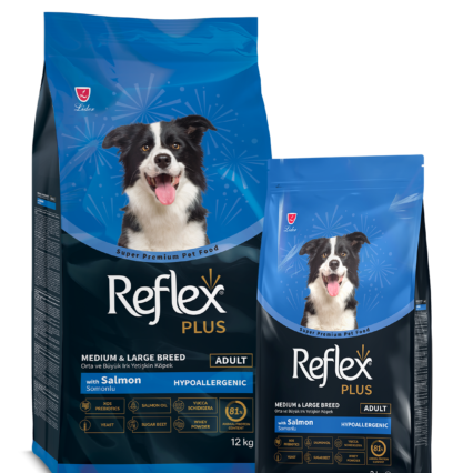 Reflex Plus Somonlu Orta ve Büyük Irk Yetişkin Köpek Kuru Maması