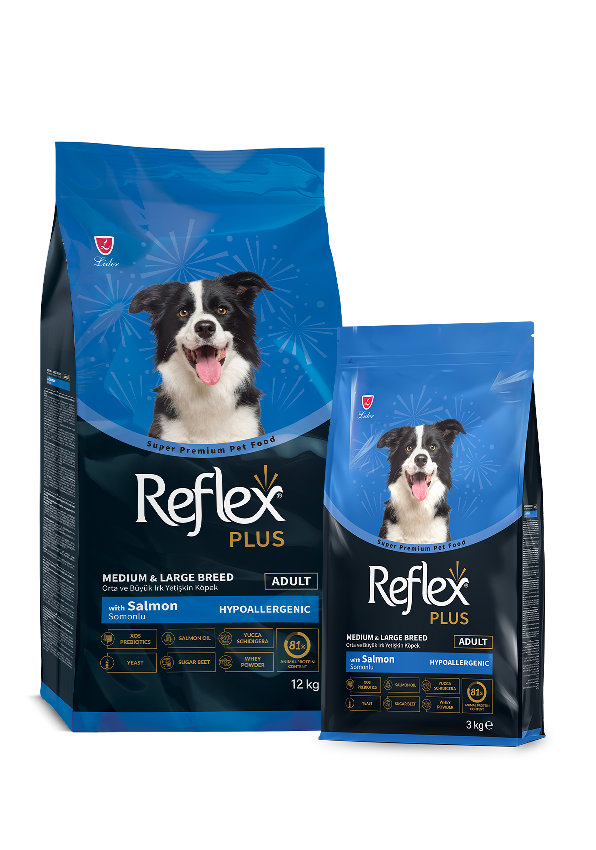 Reflex Plus Somonlu Orta ve Büyük Irk Yetişkin Köpek Kuru Maması