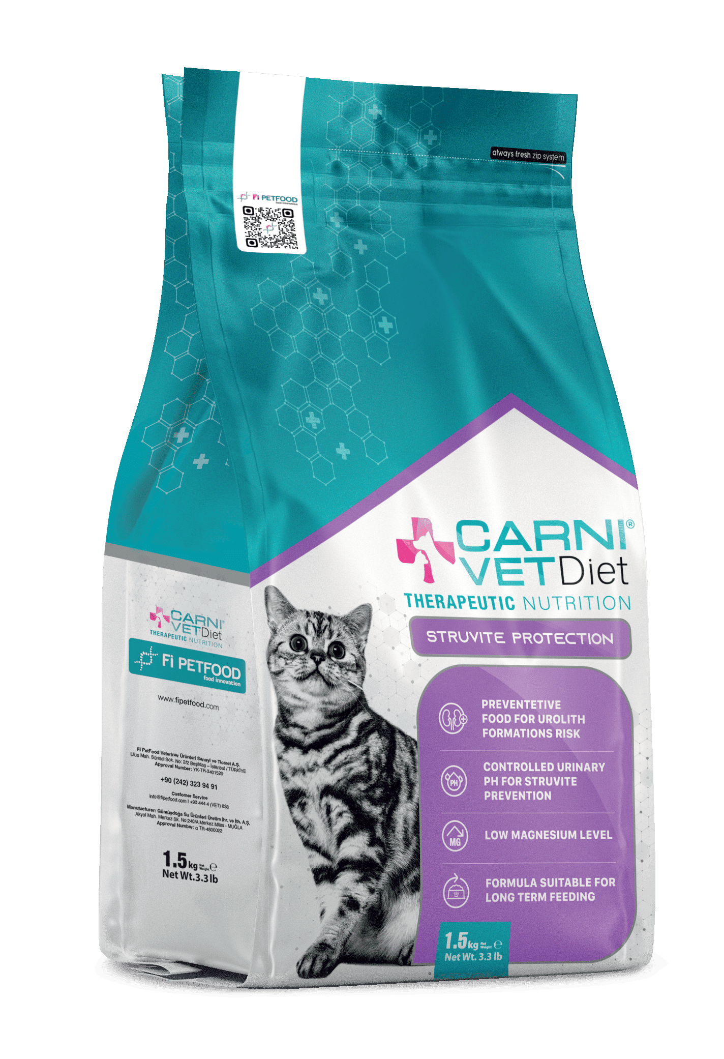 Carni Vet Diet Struvite Protection Kedi Kuru Maması