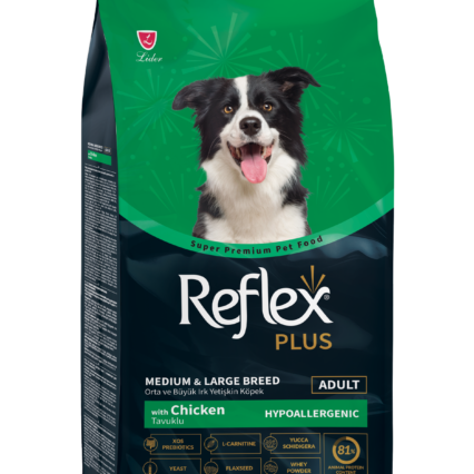 Reflex Plus Tavuklu Orta ve Büyük Irk Yetişkin Köpek Kuru Maması