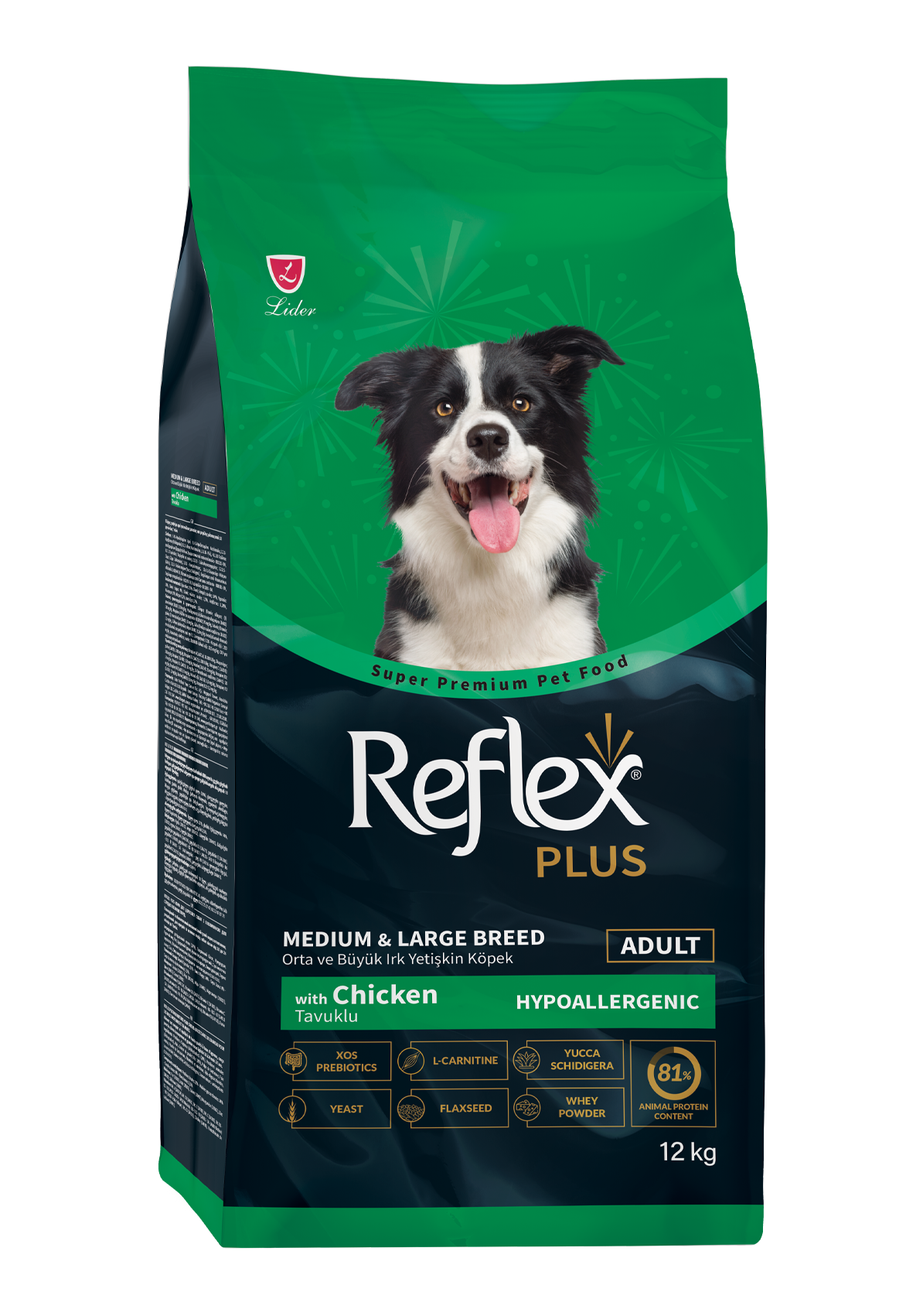 Reflex Plus Tavuklu Orta ve Büyük Irk Yetişkin Köpek Kuru Maması