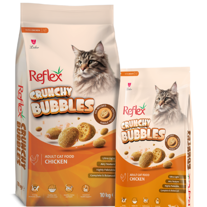Reflex Crunchy Bubble Yetişkin Tavuklu Kedi Kuru Maması