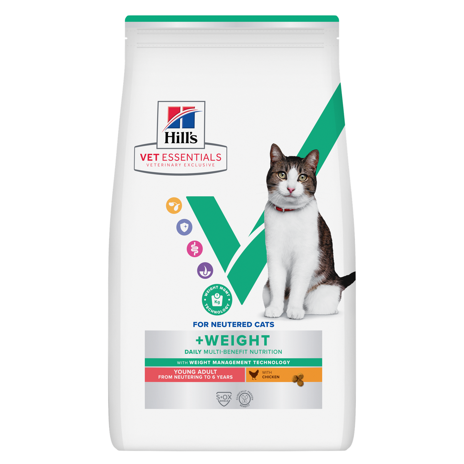 Hill's VET ESSENTIALS Multi-Benefit + Weight Tavuklu Kedi Kuru Maması