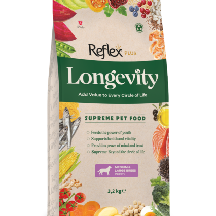Reflex Plus Longevity Orta ve Büyük Irk Yavru Köpek Kuru Maması