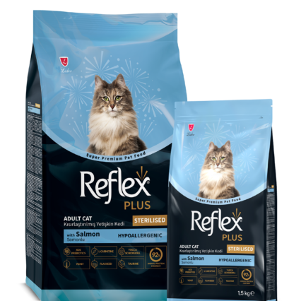 Reflex Plus Kısırlaştırılmış Somonlu Yetişkin Kedi Kuru Maması